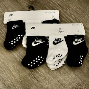 Nike Kids Black and White Grip Socks
